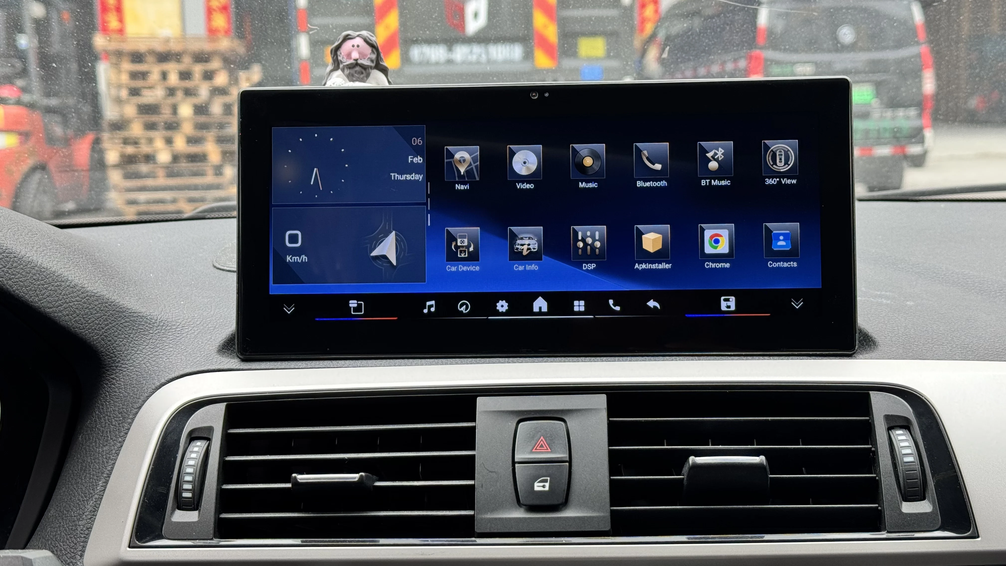 Gesture Control Screen Android 14 8+256G Auto Carplay For BMW F30 F31 F34 Car Dv