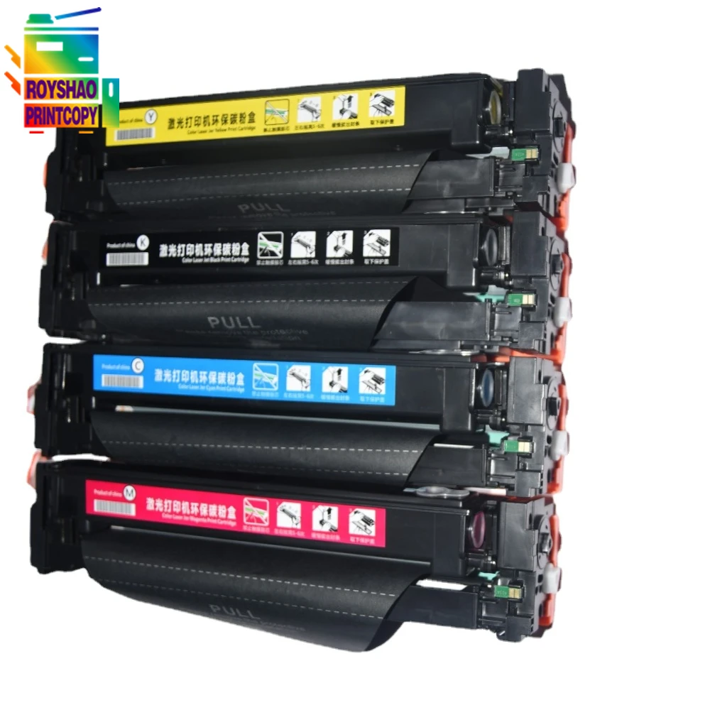 1 세트 CF400 CF400A CF401A CF402A CF403A CF201A 201A 토너 카트리지 Pro M252dw ...