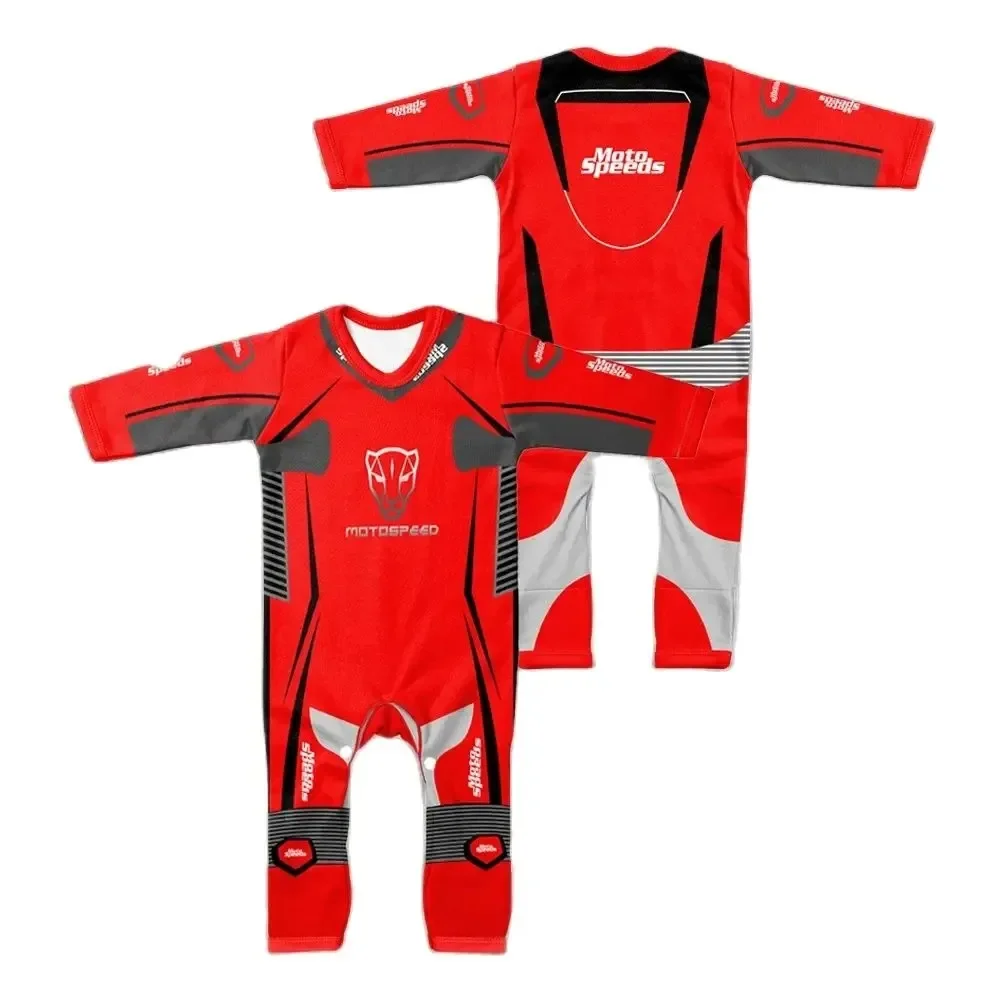 2024 Baby New Boys  And Girls Motorcycle Jumpsuit Moto Gp Competition Creep Suit Is A Hot Selling All 2