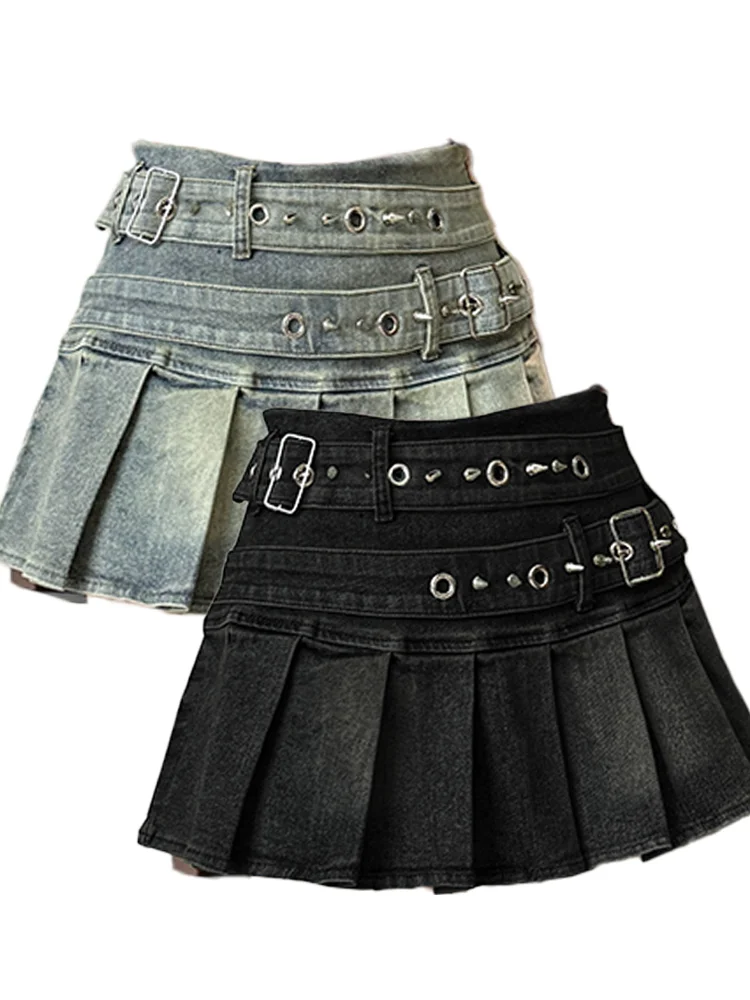 【Anyone more】Hanti Black Blue Denim Pleated Skirt 2910.jpg?v=1742223360&width=1500