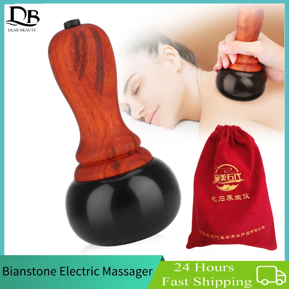 Hot Stone Gua Sha Massaggiatore Elettrico Collo Schiena Corpo Impacco Caldo Giada Riscaldamento Moxibustione Dragaggio Meridiano Strumenti Di Massaggi