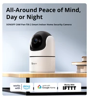 SONOFF CAM Pan-Tilt 2 Smart Indoor Home Security Camera Night Vision 360° Panoramic Human Detection & Motion Detection via Alexa - Image 2
