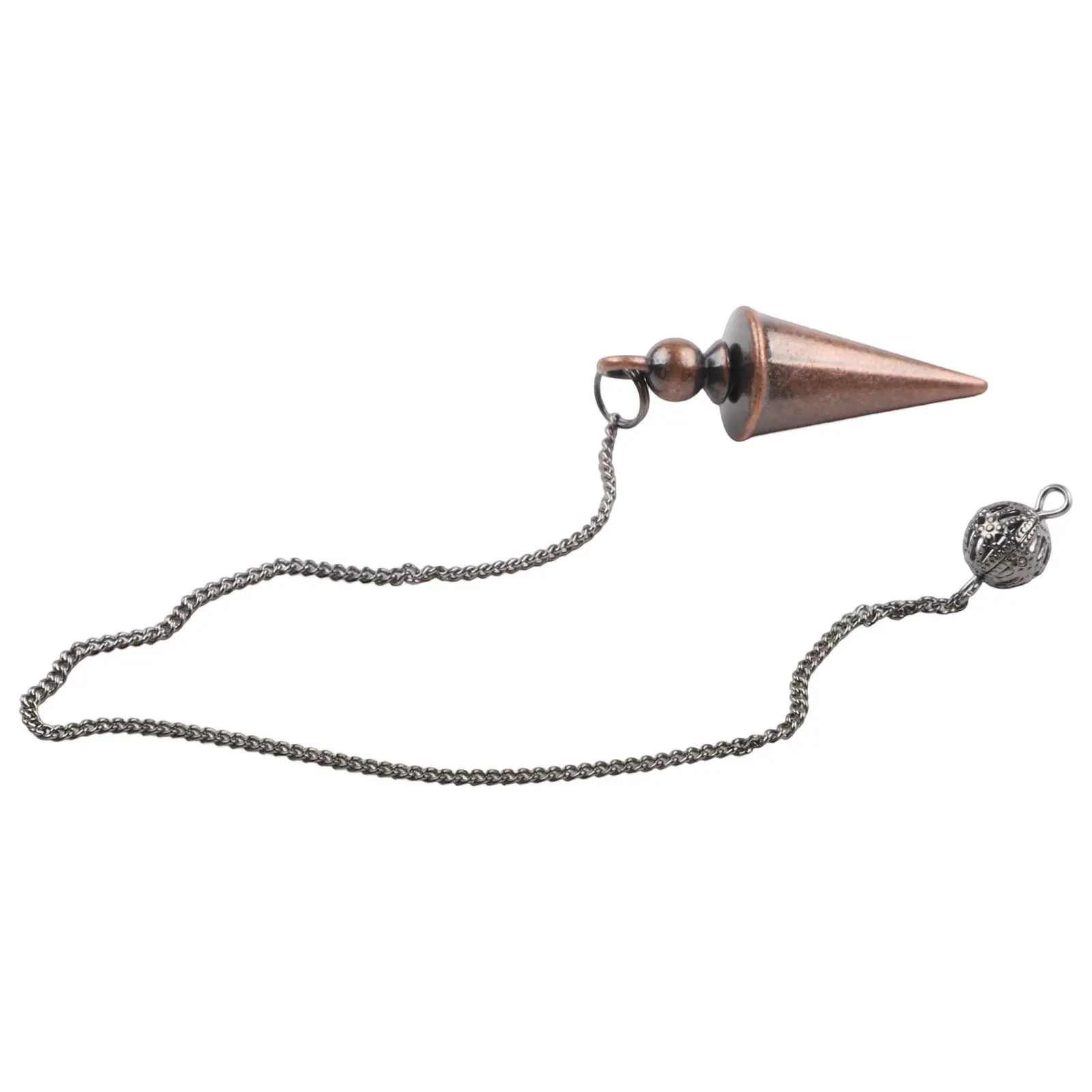 2pcs 99.9% Copper Dowsing Rod Psychic And Divination Copper Pendulum Kit Portable Dragon Seeking Detachable Tool
