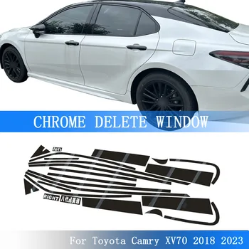 Toyota Camry XV70 2018-2023 Exterior Window Trim Gloss Black PVC Vinyl