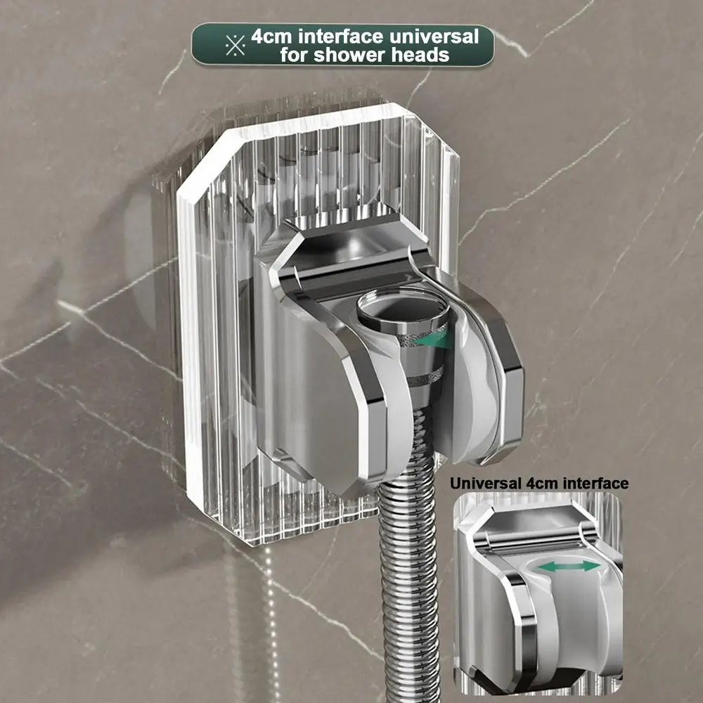 Description Picture 5 of itemNew Arrival Shower Head Holder Wall Mounted Shower Holder Bathroom Accessory 120 Degree Adjustable Shower Bracket Easy To Use