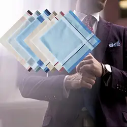 6x Pocket Square Hankies Cotton Men's Handkerchiefs for Grooms Women Men