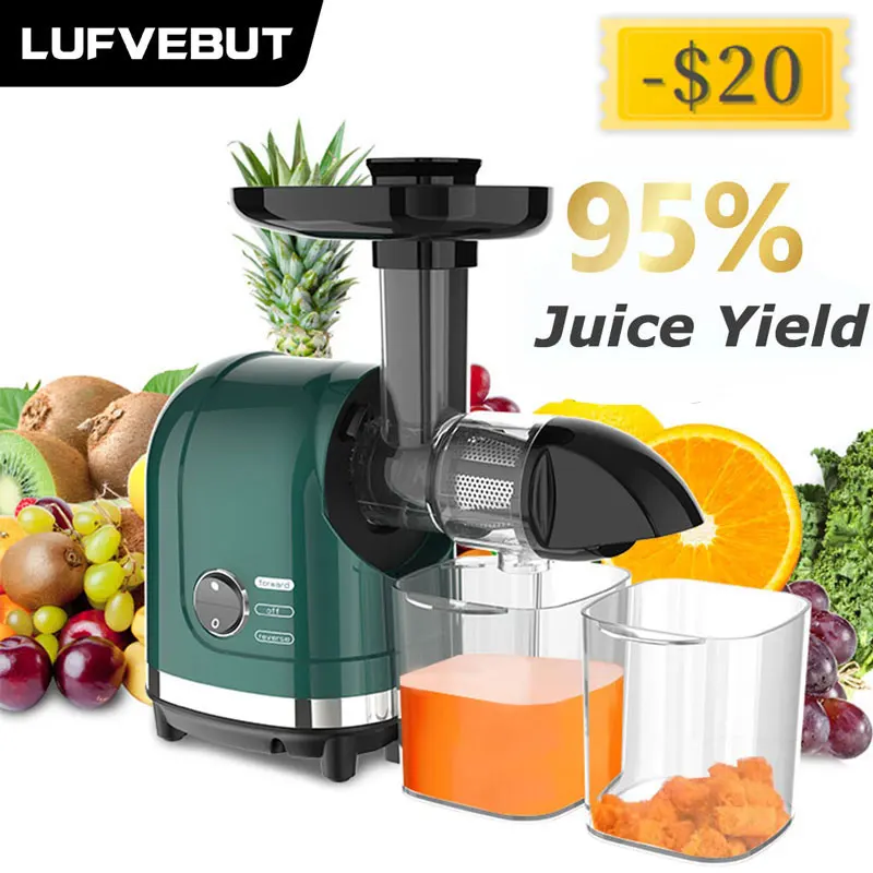 Lufvebut Slow Masticating Juicer Squeeze Blender Easy To Assemble High