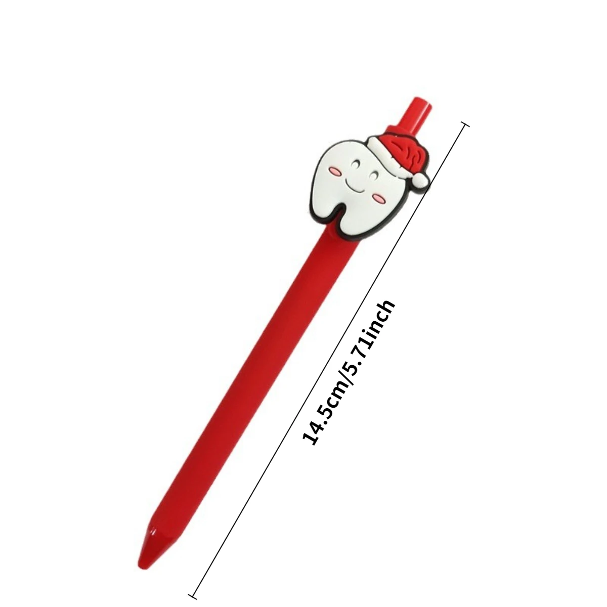 솔리드 컬러 간호사 펜, 창의적인 PVC 치과 볼펜, 1.0 블랙 푸시 단추 볼펜, 무작위 스타일, 12 개