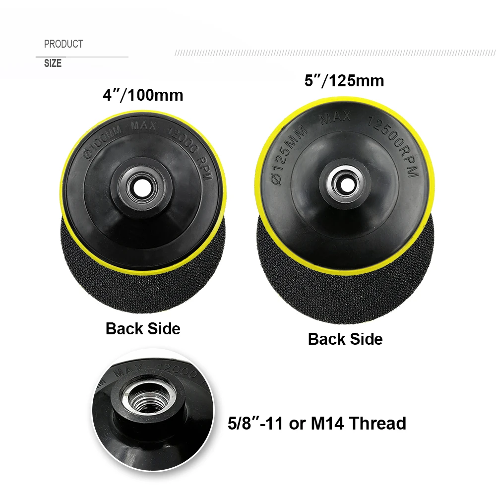 SHDIATOOL M14 Ǵ 5/8-11  100mm/125mm  öƽ  е Ȧ,  е  ũ Ŀ