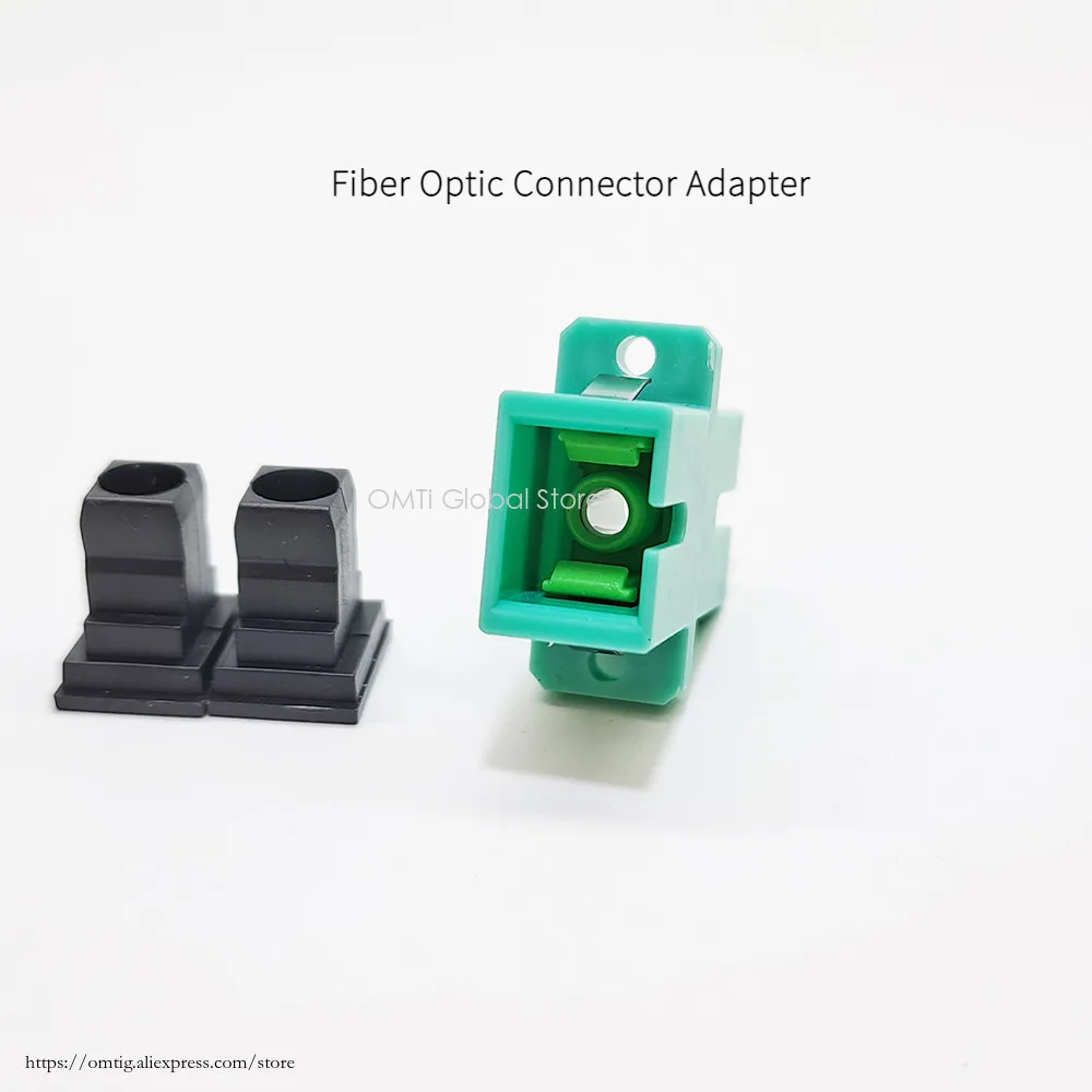 OMTiG 100Pcs/lot Fiber Optic Connector Adapter SC / UPC Flange SM MM OM3 OM4 Simplex SC APC Coupler