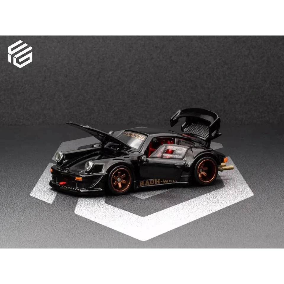 Funsguy 1:64 포르쉐 RWB 930 RAUH-Welt 합금 다이캐스트 자동차 모델 수집품