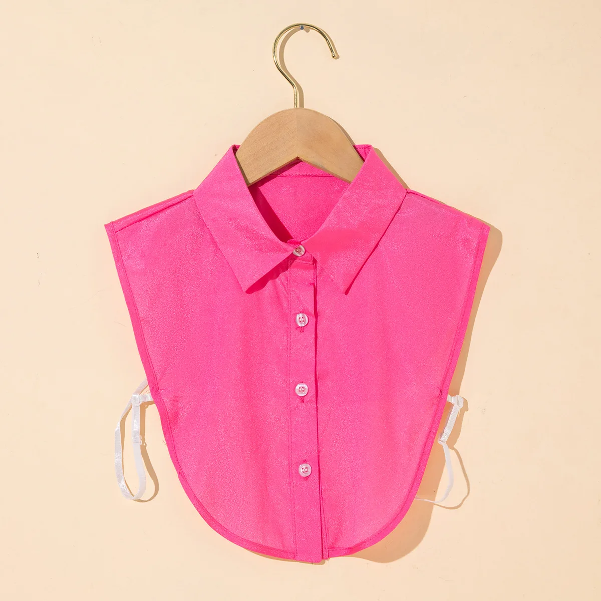 Linbaiway Women Ruffles Stand Fake Collar Necklace False Collar Detachable Shirt Collars Women Removable Half Shirt Accessories