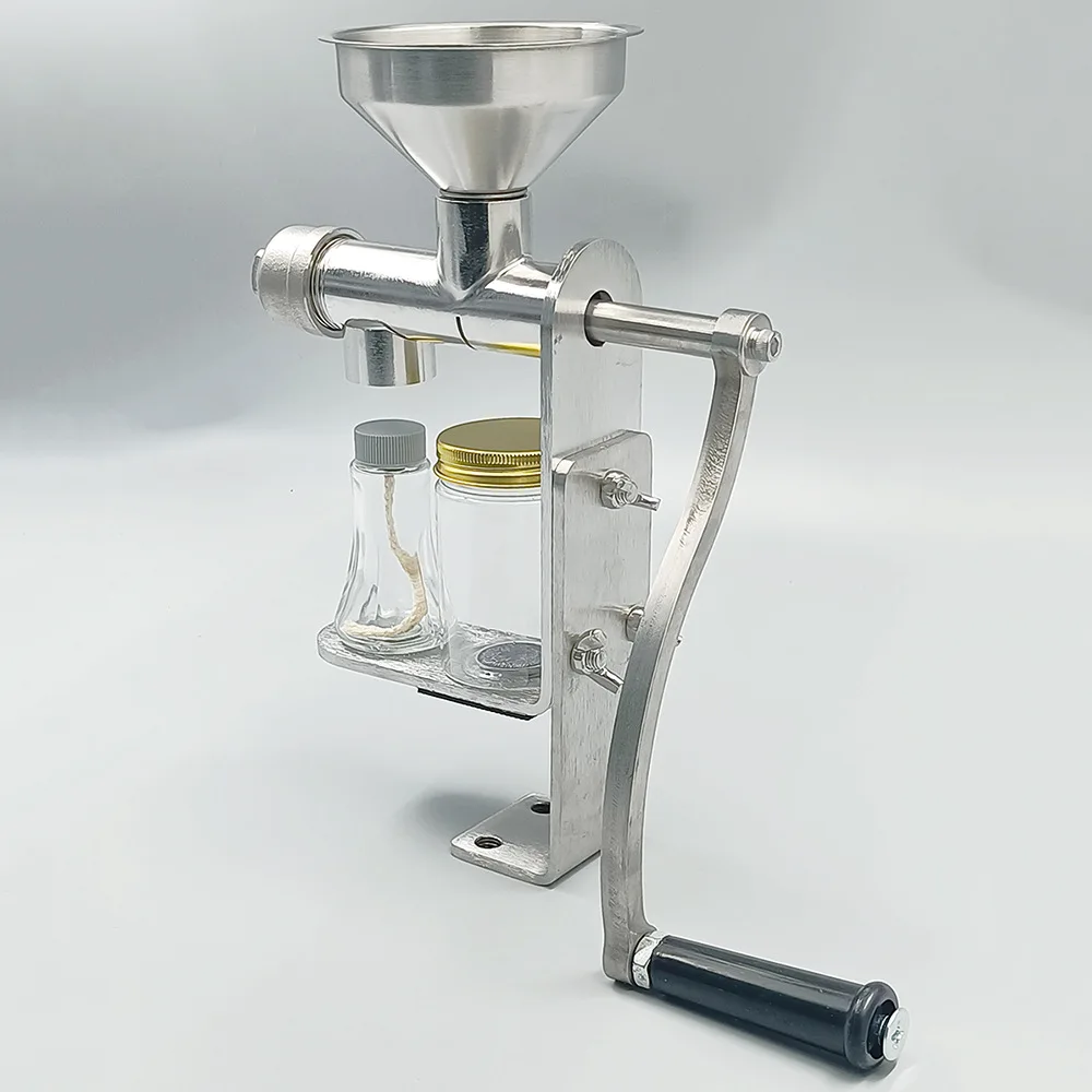 Stainless Steel Home Manual Oil Press Machine Hand Squeezer Sesame