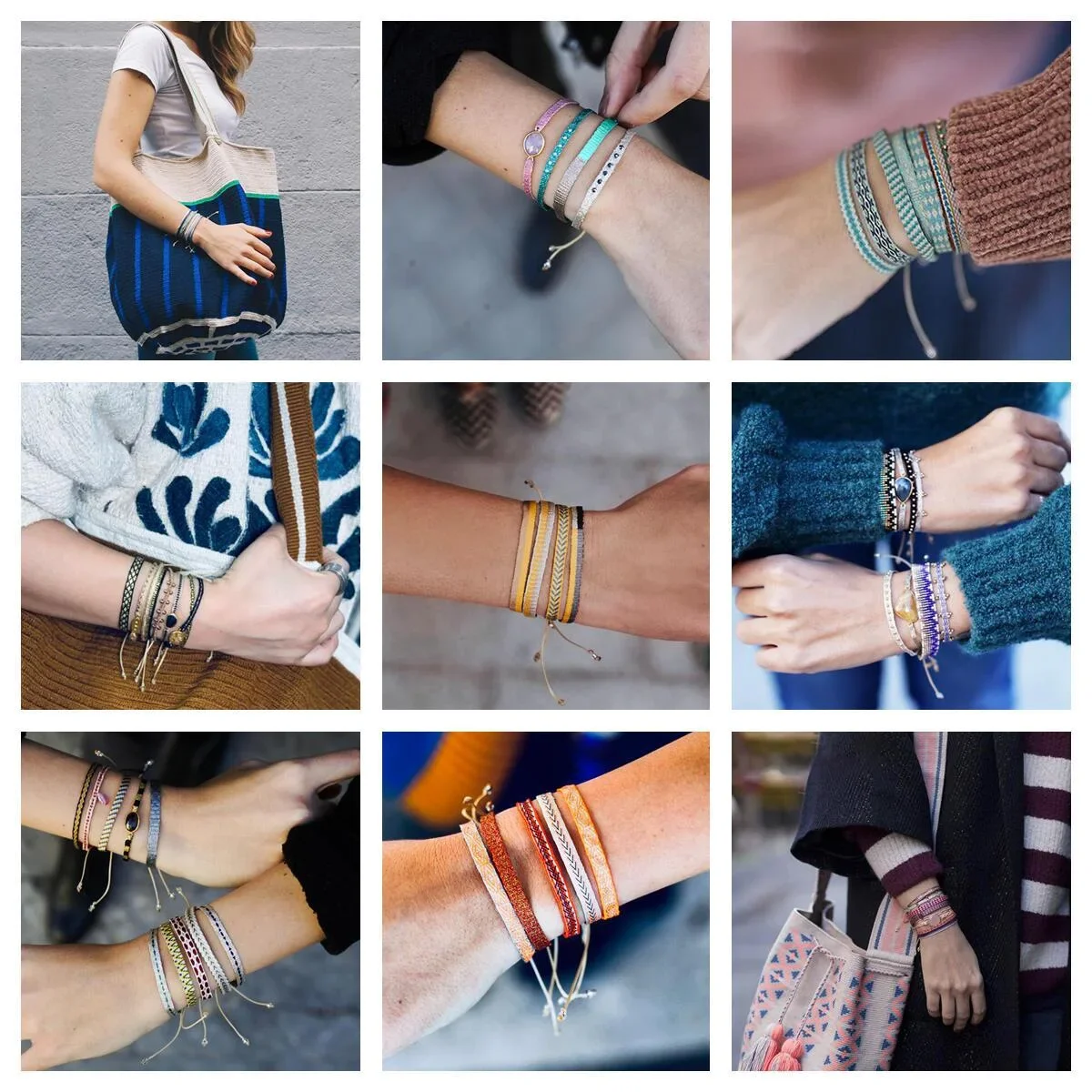 Kkbead Stoff Armbänder für Frauen Männer Kolumbien Armband Femme handgemachte gewebte Armband Geschenk Großhandel Boho Freundschaft Schmuck