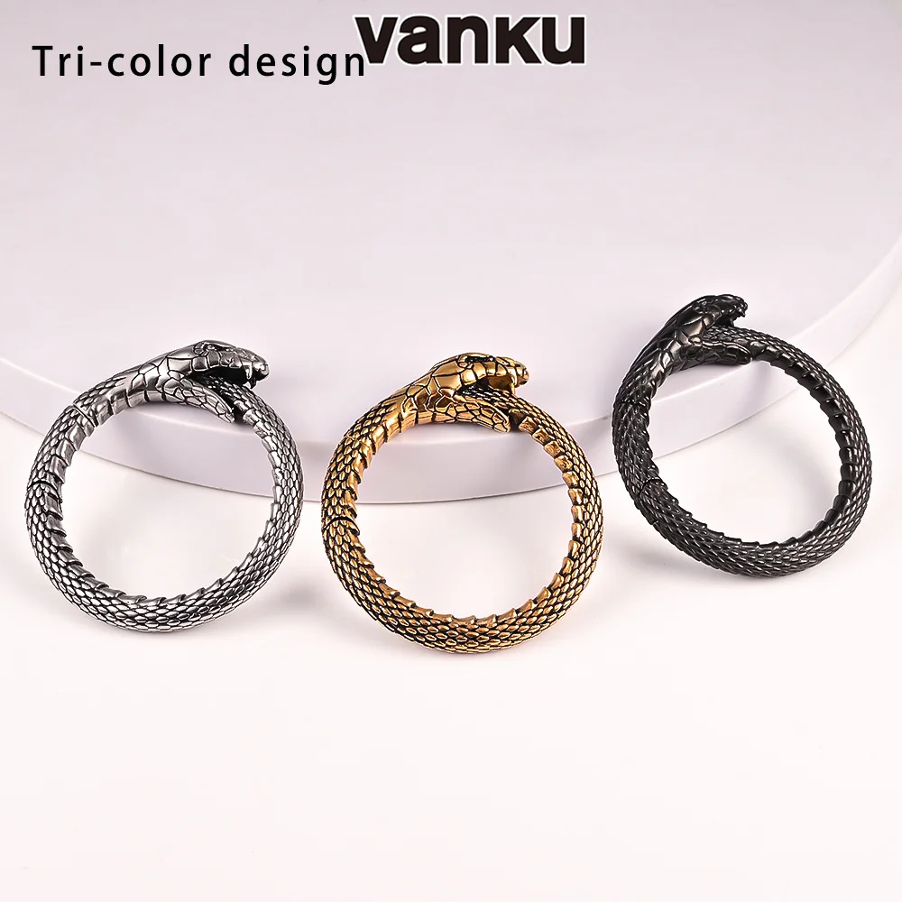 

Vanku 10pcs Punk Snake Ear Hanger Weights For Stretched Ear Lobe Stainless Steel Ear Gauges Ear Plugs Tunnels Body Jewelry