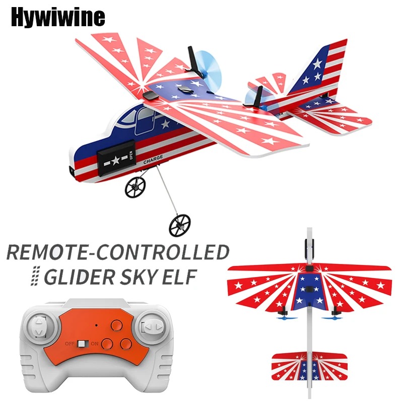 Foam RC Glider Plane Toy with Remote Control and Lights