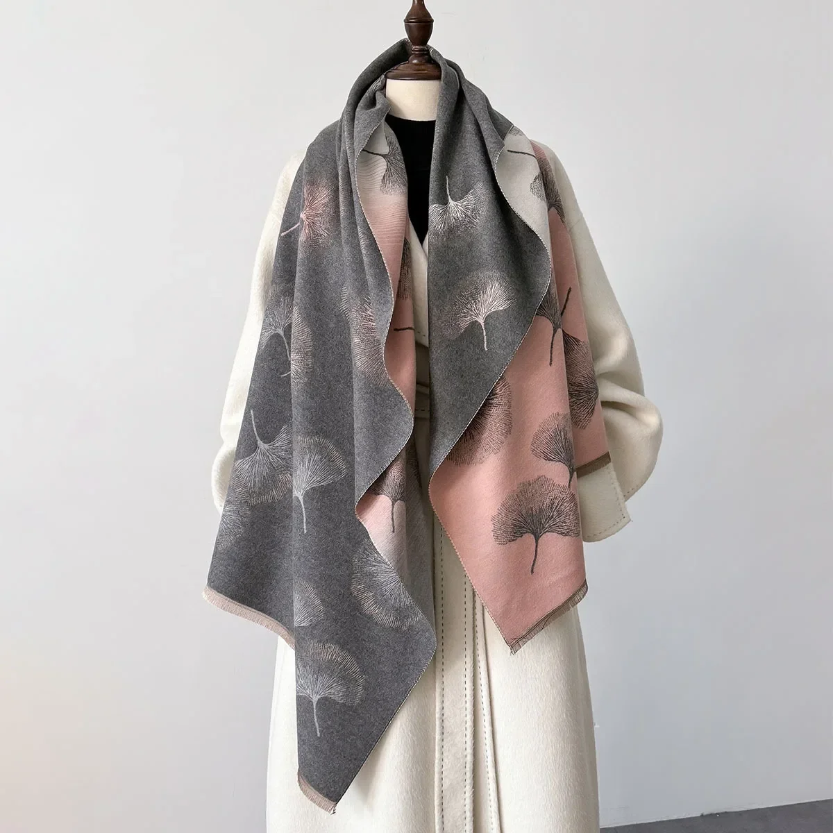 Winter Warm Cashmere Scarf for Women Luxury Pashmina Blanket Thick Shawl Wrap Neckerchief Fashion Bufanda Echarpe Poncho 2024 5