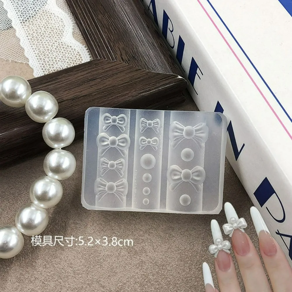 Trendy Nail Mold 3D Silicone DIY Carving Cross Butterfly Knot Nail Art Decor Stencils Reusable Manicure Template Tools 4