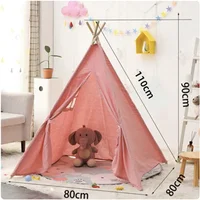 Folding Indian Children’s Tent Easy to Install Kids Camping tent Indoor Party Play House Infant Baby Birthday Gift 1.1M barraca 2