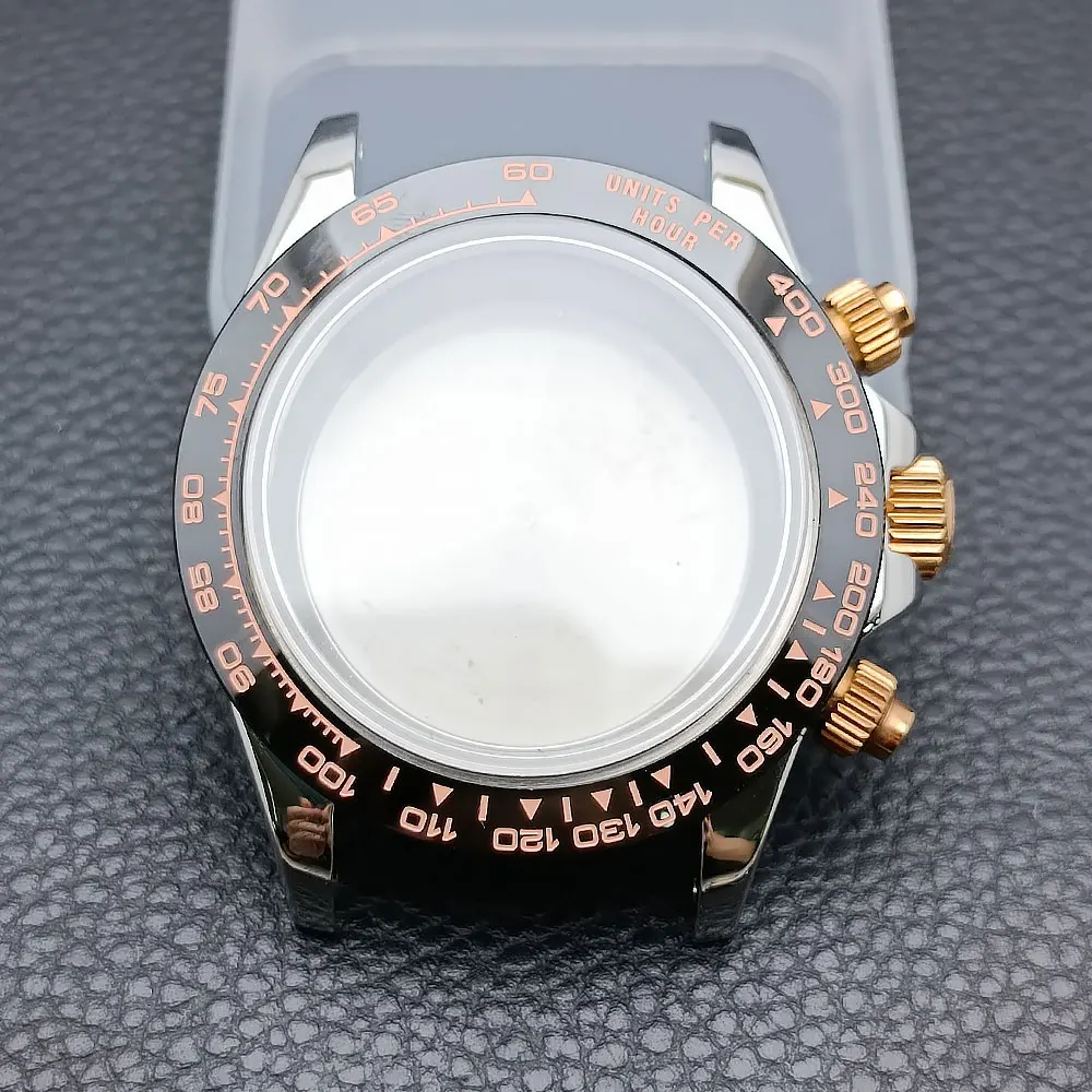 Elegant 39.3mm Silvery/Gold Men's Watch with Steel Case and 20mm Strap Box