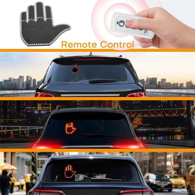 Mittelfinger Geste Licht mit Remote lustige Finger Auto Licht