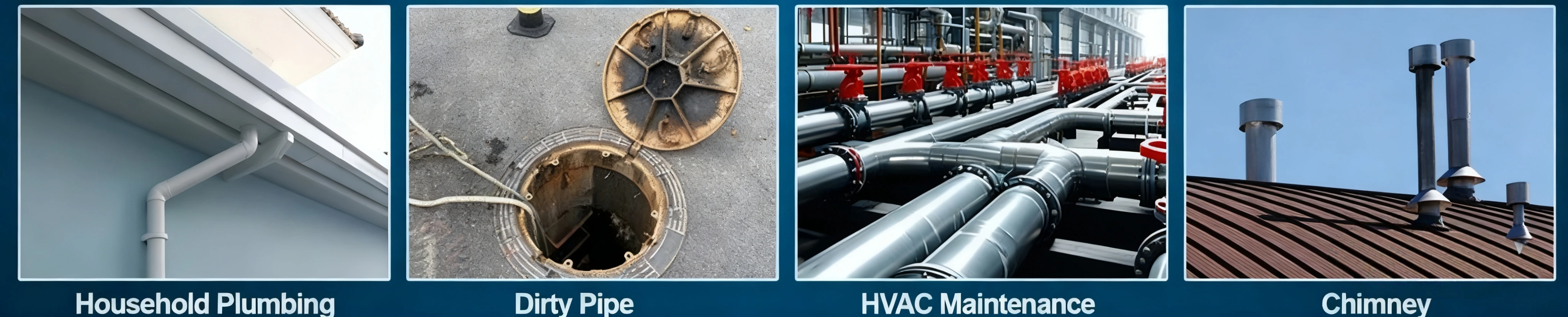 Waterproof Plumbing Snake Camera Head Applications