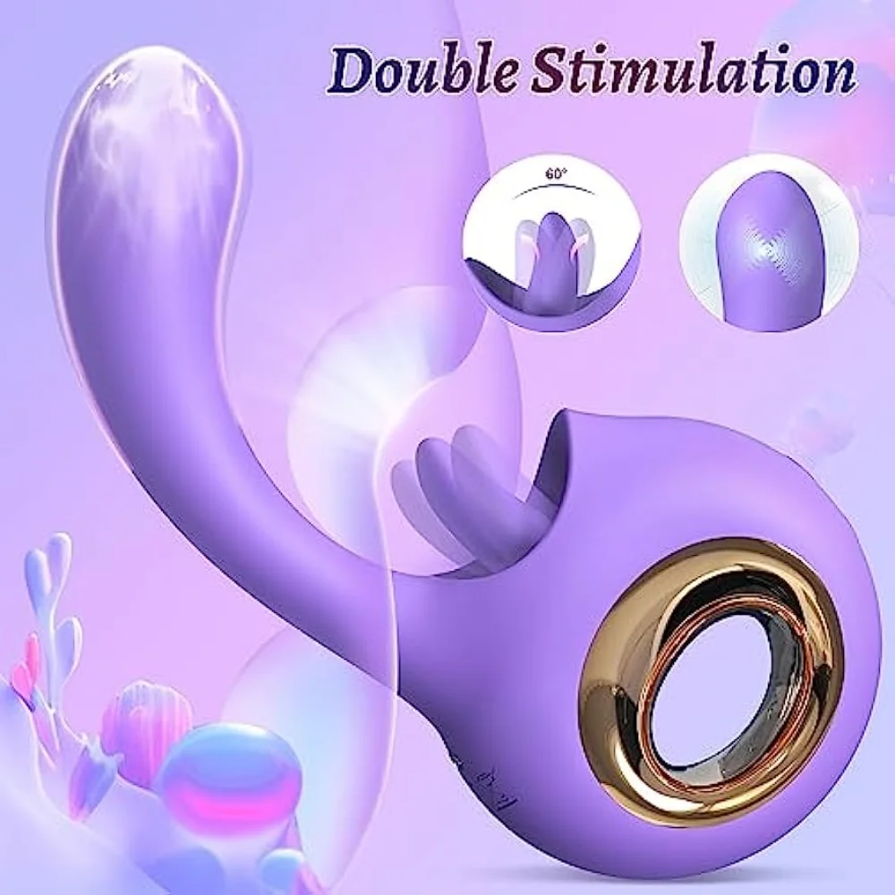 Giocattoli 2 adulti in 1 leccata del clitoride lingua vibratore giocattoli del sesso 9 modalità di leccata stimolatore vibratore giocattolo del sesso per W_voghion.com