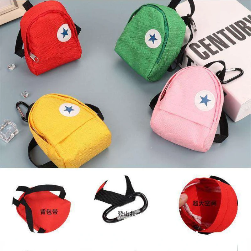 Fashion Canvas Zero Wallet Creative Mountaineering Backpack Cute Storage Bag Key Earphone Zipper Coin Purse Women Wallets