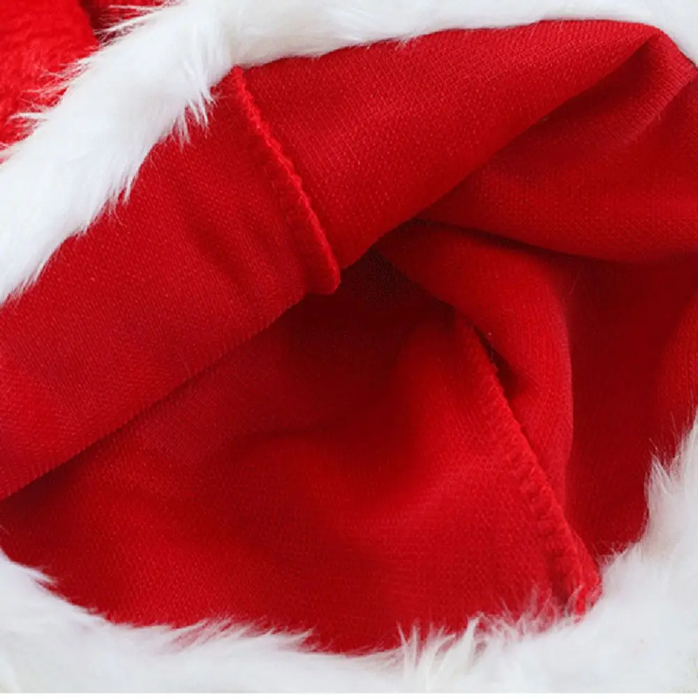 Plush Christmas Hat Adults Kids Christmas Decorations For Home Xmas Santa Claus Gifts Warm Winter Caps Navidad christmas beanie hat