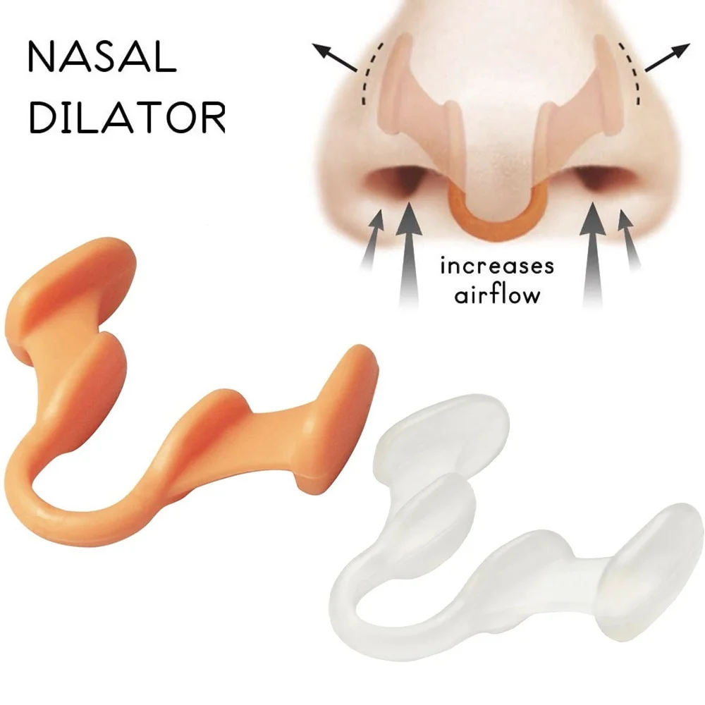 Silicone Anti-Snoring Nose Clip Device Nasal Dilator To Stop Snoring Improve Sleep Sport Easy Breathing for Rhinitis Relief