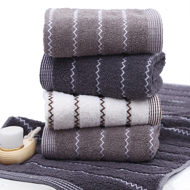 New soft high Absorbent Bath Towel Adult Bath Solid Color Soft Affinity Face Thickened Cotton Towel Travel Sports Towel 5