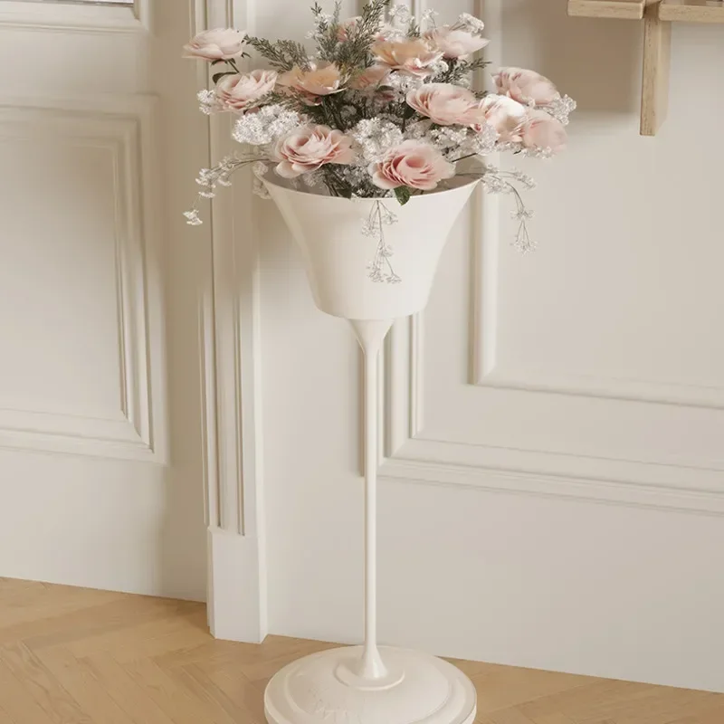 Metal Flower Rack Chic Light Luxury Iron Storage Stand Elegant Indoor Pot Holder for Living Room Decor Stylish Plant Stand