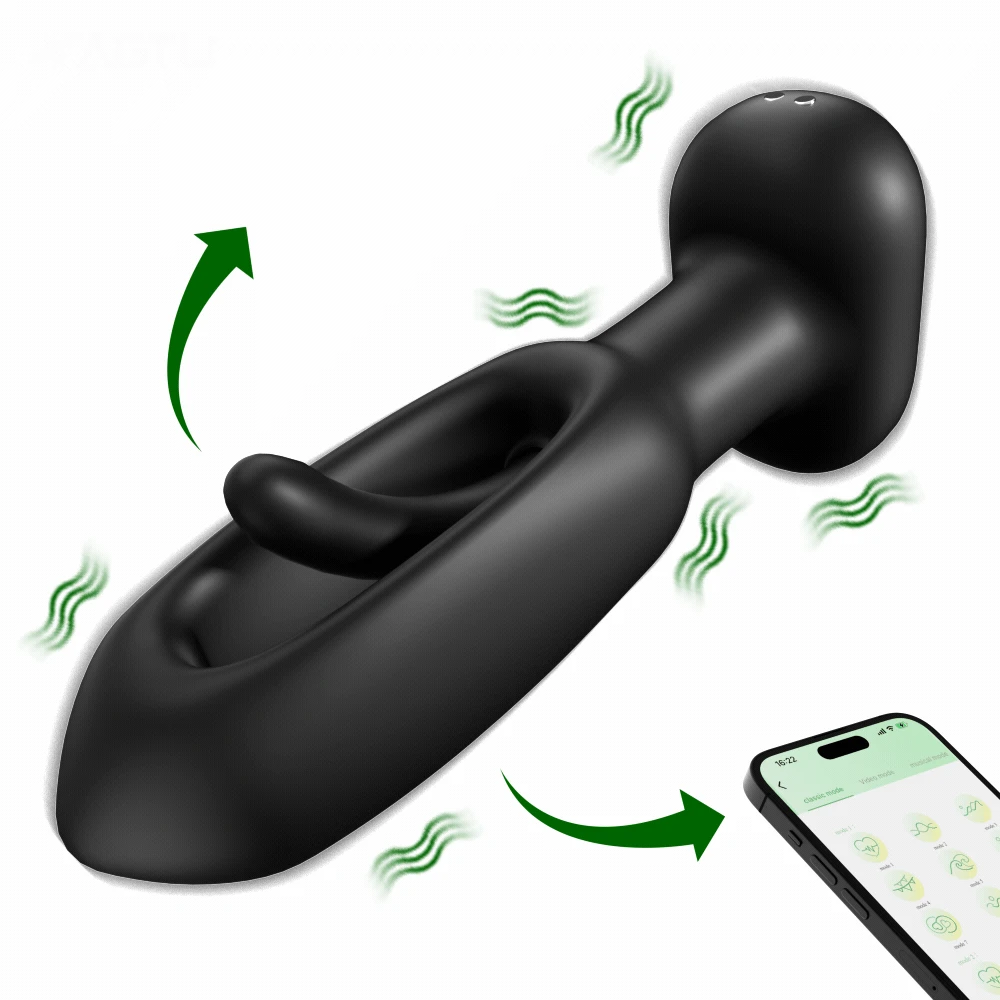 Tapping Prostate Massager Vibrating Butt Plug Anal APP Vibrator tapping-prostate-massager-vibrating-butt-plug-anal-app-vibrator