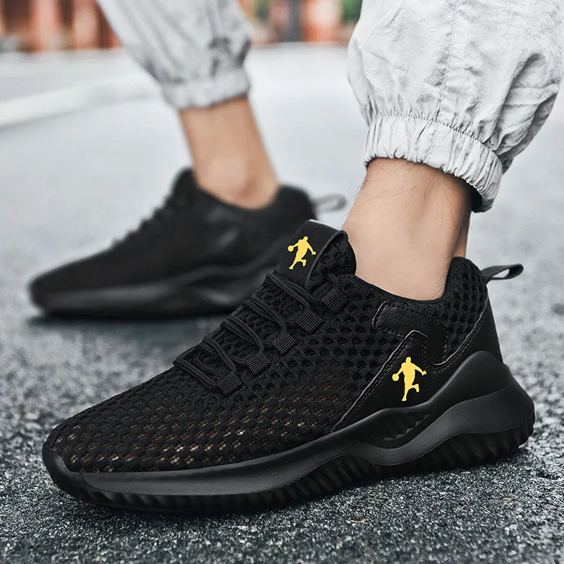 

2023 Summer Tennis Sneakers Soft Sole Casual Walking Mesh Shoes Sneakers Lightweight Mens Running Shoes Tenis Masculino Hombre