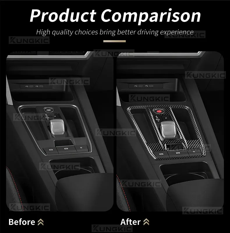 ABS gear trim for automatic car interior