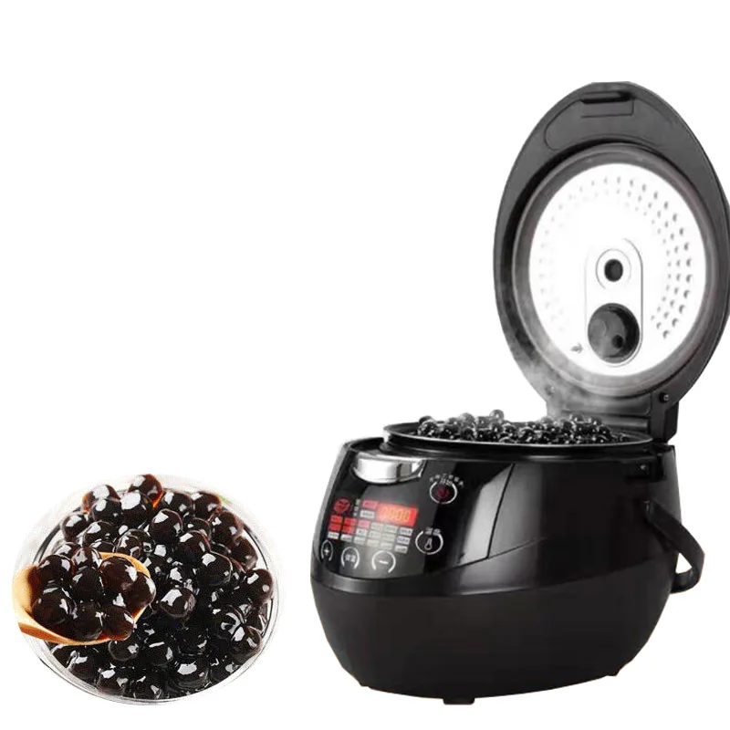 5L Tapioca Pearls Boiling Machine Commercial Bubble Tea Cooking Pot Automatic Pearl Cooker Sago Cook Pot Boiler