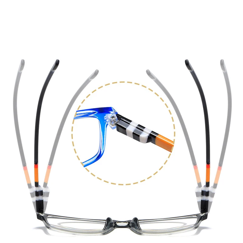 Ultra Light Fashionable Anti-Blue Light Reading Glasses with Spring Hinges
