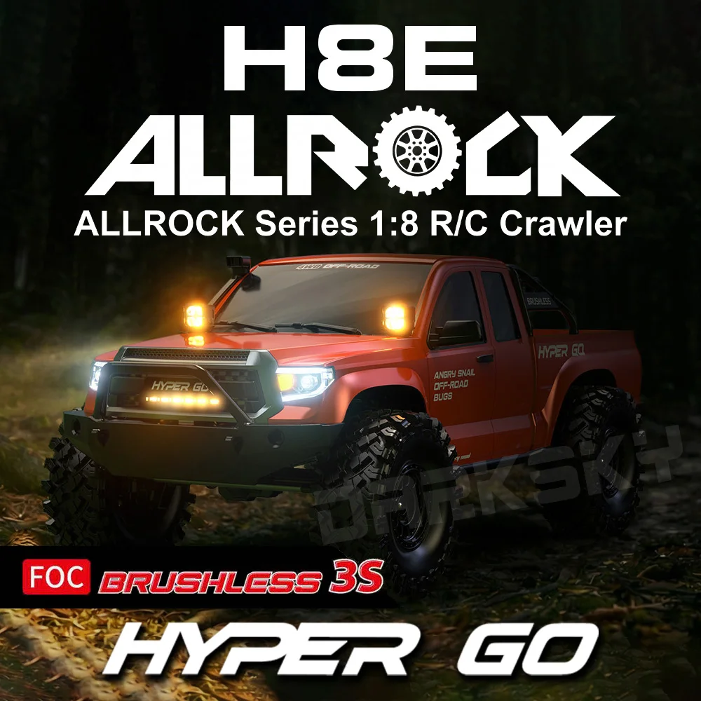 MJX HYPER GO H8E 1/8 безщітковий РВ монстр-вантажівка - Без або із зарядною батареєю
