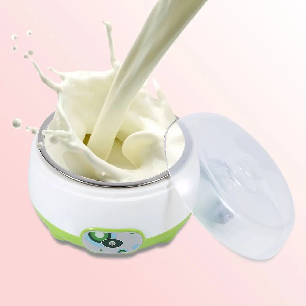 DIY Yoghourt Machine 220V 1L Automatic Stainless Steel Liner Yogurt Maker Machine Home DIY Yoghourt Container yoghourt machine 2