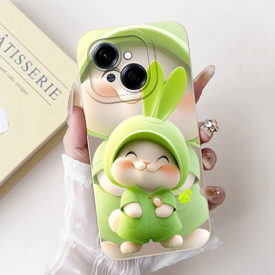 Cute Cartoon Soft Silicone Shockproof Phone Case with Bumpers