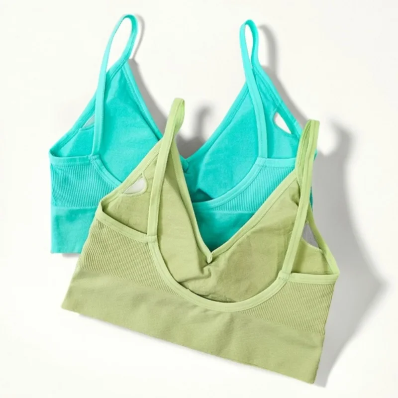 Women lingerie bra Women tube tops Crop Top Seamless Tube Top Underwear Low Back Bra Sports Fitness Streetwear Tank Bandeau Lingerie Removable Pad