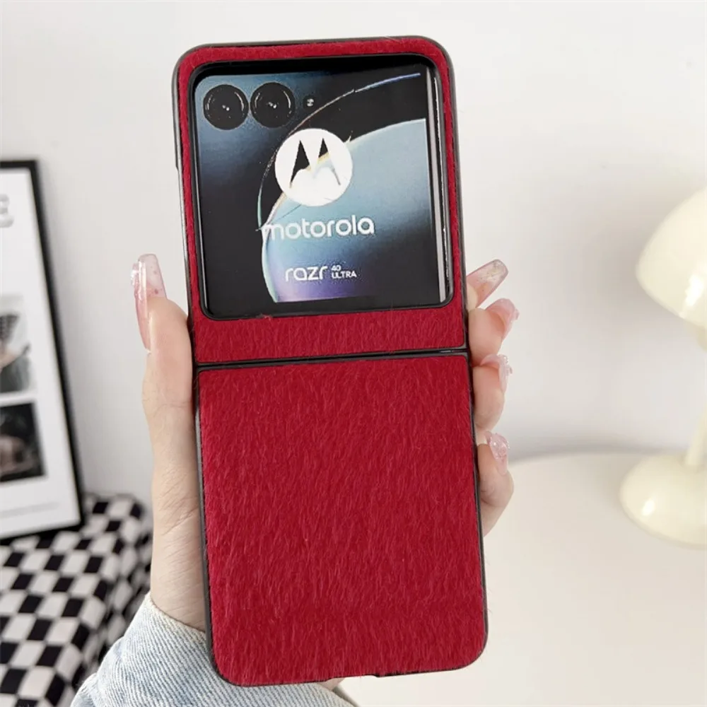 2024 Ultra Plush Fur Leather Protective Phone Case - Premium Hard Shell Cover