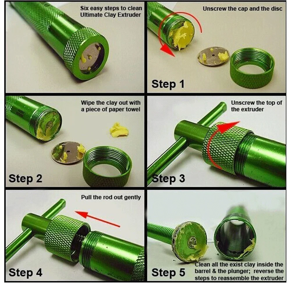 Clay Gun Extruder Set 5