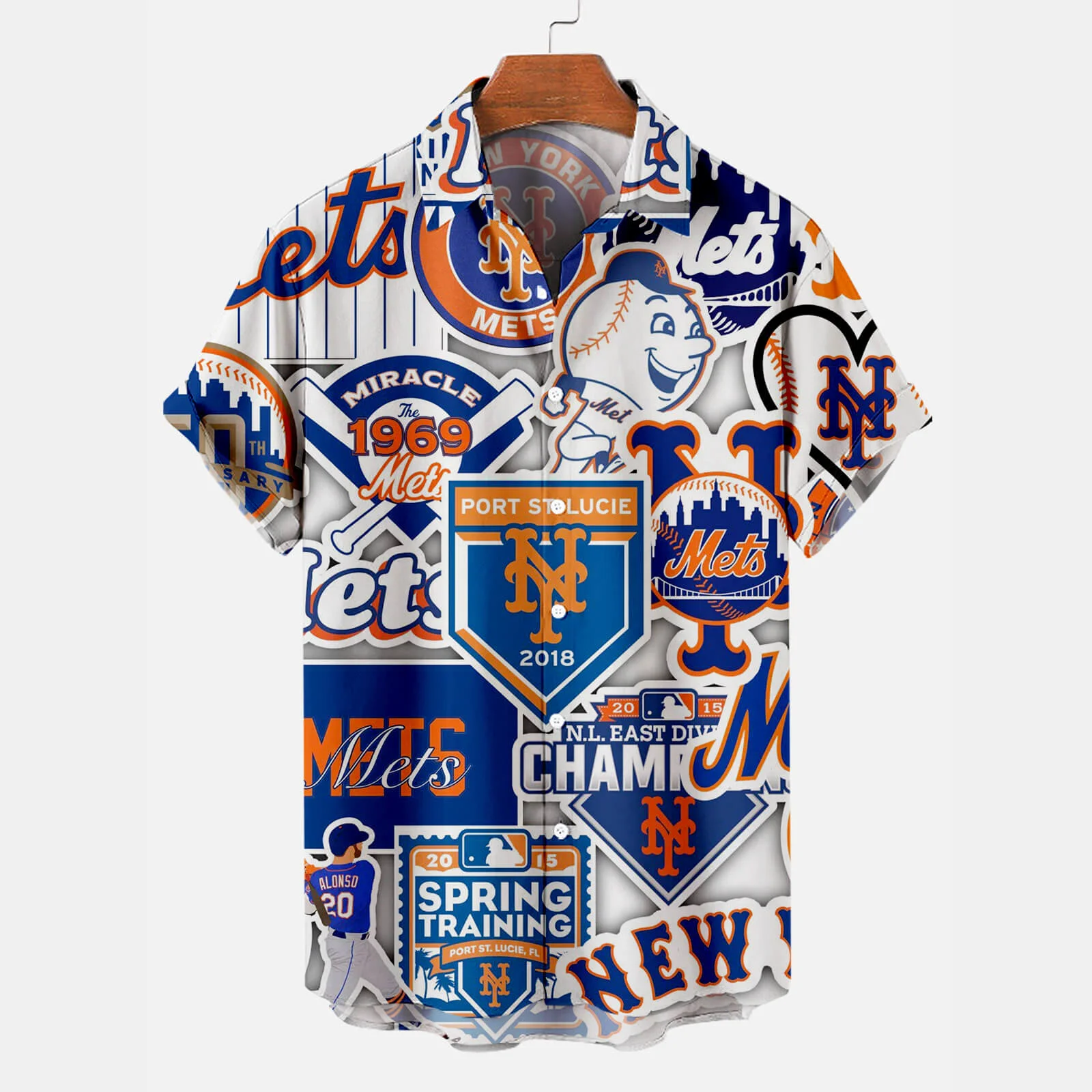 

Men's Baseball Graphic Print Short Sleeve Shirt men-s-top N6