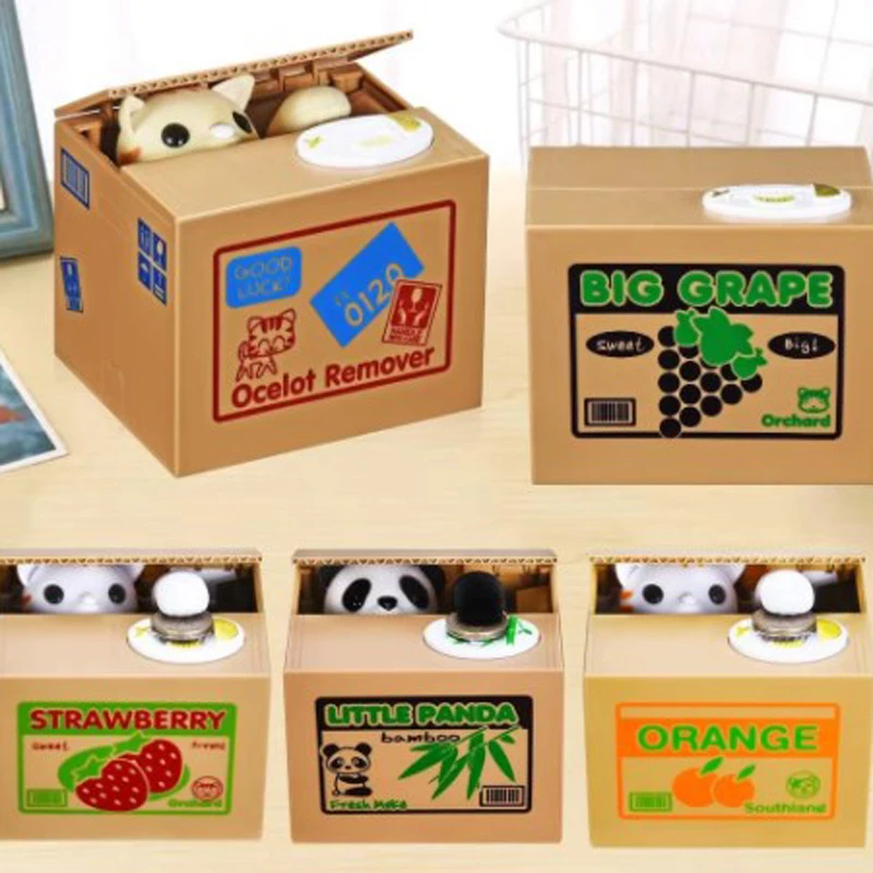 Creative Panda Electronic Money Box For Kids Home Decoration_voghion.com