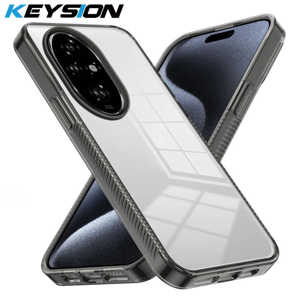Transparent Shockproof Phone Case - Soft Anti-slip HD Clear TPU+PC Cover