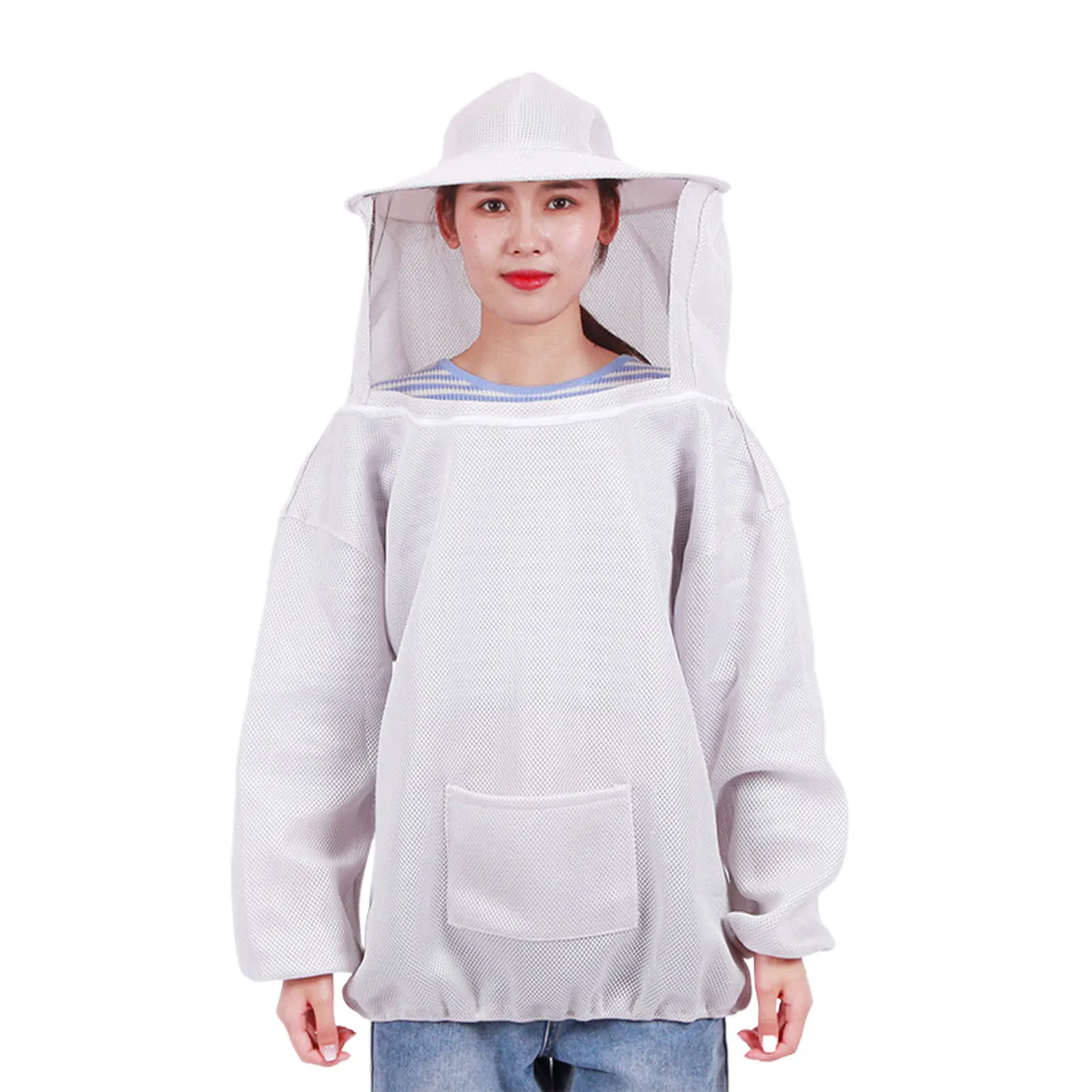 Beekeeping Anti-bee Clothing Breathable Dedicated Beekeeping Suit Beekeeper Half body with bee-proof cap Equipment