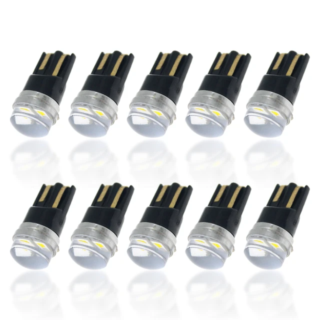 100Pcs Canbus High Power T10 LED Bulb W5W Light 12V 24V Car Backup Reverse  Light Sidemarker Parkin Tail Stop Bulbs - AliExpress