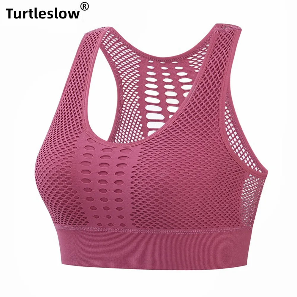 

Women New Breathable and Beautiful back No Steel Ring Sports Bras No trace Elastic Vest Large Size Yoga Running Fitness Bras