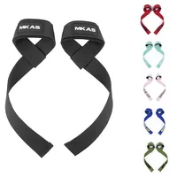 Gym Lifting Straps Fitness Gloves Anti-slip Hand Wraps Wrist Support For Weight Lifting Powerlifting Fitness Crossfit Barbells 2
